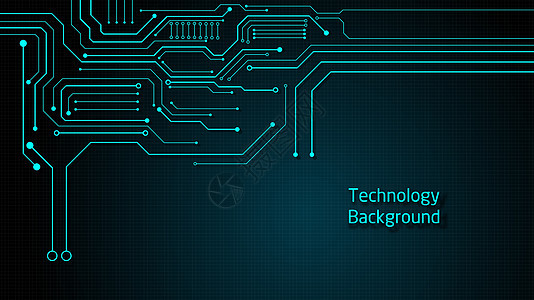 电路技术背景电气电子产品木板概念网络芯片处理器科学电脑插图图片