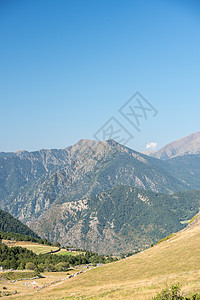 安道尔的日落日 皮兰人山地公园商业乐趣家庭景观假期全景爬坡旅行风景图片