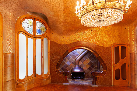 Casa Batllo进口壁炉 西班牙巴塞罗那图片