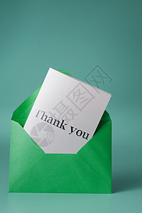 感谢卡片折叠社会背景摄影笔记恩典感激影棚邮件绿色背景图片