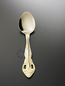 勺子背景厨房灰色不锈钢对象用具金属厨具餐具摄影背景图片