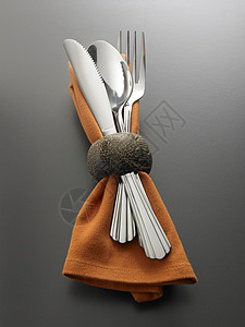 叉 刀和勺子套餐用具金属餐巾架银器餐具厨具厨房摄影餐刀餐巾图片