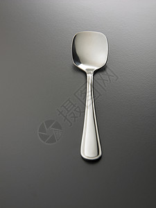 勺子厨房对象不锈钢金属灰色影棚厨具餐具用具银器背景图片
