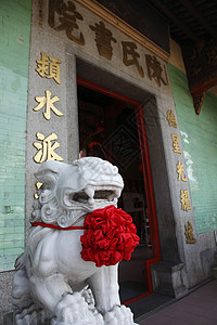 寺庙文化艺术建筑学装饰品雕像麒麟传统动物雕塑图片