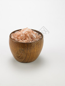 盐粉盐水平粉色盐渍食品矿物岩盐摄影晶体调料图片