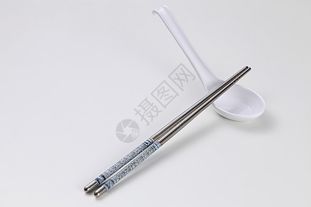 筷子工具用具白色木头文化美食传统勺子公用事业图片