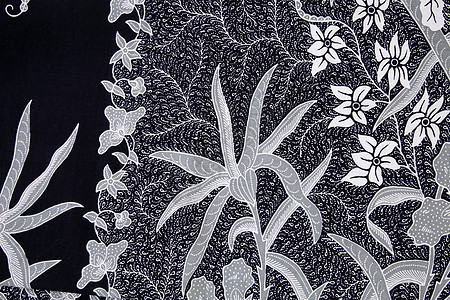 巴蒂创造力蜡染植物群纺织品织物墙纸艺术文化工匠染色图片
