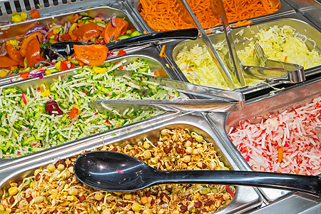沙拉自助餐食物美食健康胡椒营养洋葱蔬菜宏观餐厅午餐图片