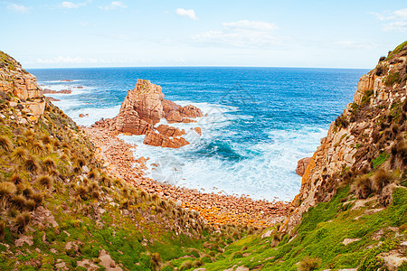 澳大利亚维多利亚州支撑砂岩假期蓝色冲浪太阳海滩海景侵蚀阳光图片