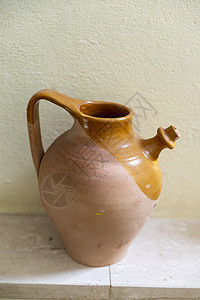 含有液体的远古磷酸亚丙酯制品水壶花瓶投手文化陶瓷历史性手工装饰品历史图片