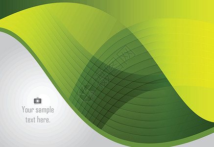 卡片的绿色抽象层几何背景 每年公文i图片