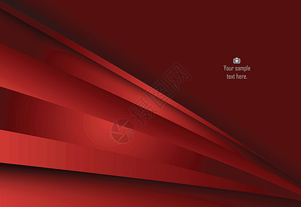 红色抽象线曲线和波浪材料设计 用于背景图片