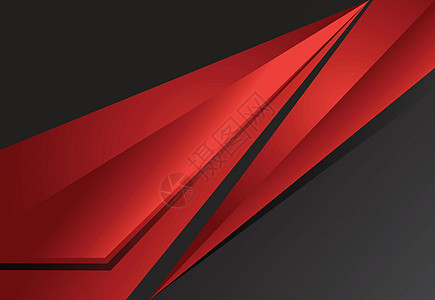 红和黑抽象层 黑色抽象层的几何背景红色卡片坡度阴影桌面插图墙纸设计材料条纹图片