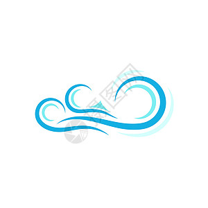 水浪海象蓝色抽象设计摘要设计标志公司图片