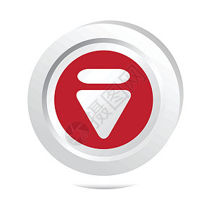 箭头符号按钮图标网站红色象形界面导航路标链接展示网页插图背景图片