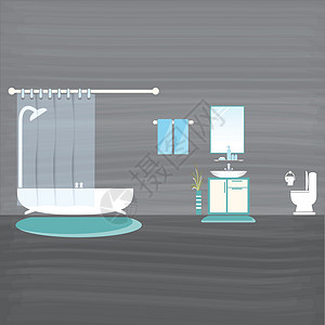 卫生间 洗浴室 厕所室内概念龙头柜台用具毛巾肥皂镜子管道家庭卫生工具图片
