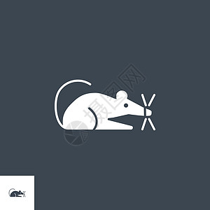 实验室鼠标相关矢量字形图标研究插图动物害虫化学品显微镜老鼠宠物化学科学图片