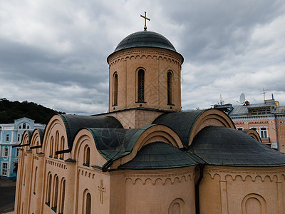日复一日 乌克兰基辅航空 基辅处女教会圆顶大教堂建筑金子遗产旅游安眠建筑物图片