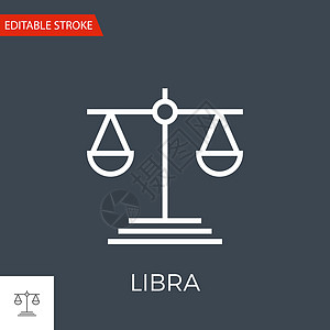 Libra 矢量图标法庭法律平衡法官白色插图律师测量八字犯罪图片