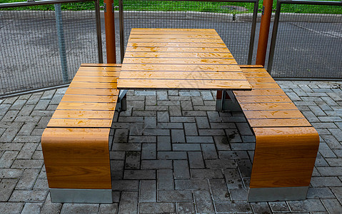 浅棕色桌 秋天开路边咖啡厅食物咖啡气氛小酒馆酒吧桌子木头家具椅子旅行图片