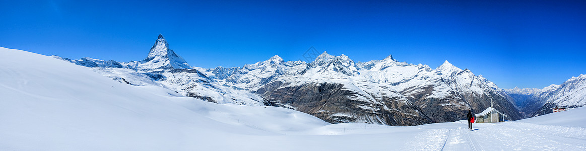 雪山多角山峰 泽尔马Zerma风景远足晴天冰川滑雪地标岩石旅行高度全景图片