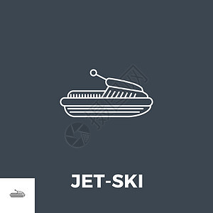 Jet-Ski 线图标图片