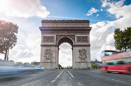 巴黎的胜利拱门图片