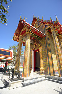 美丽的泰国寺庙大理石雕像旅行旅游崇拜佛教徒棘轮建筑学神社文化图片