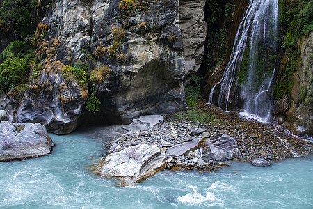 尼泊尔Annapurna巡回探险队瀑布旅行旅游照片溪流图片