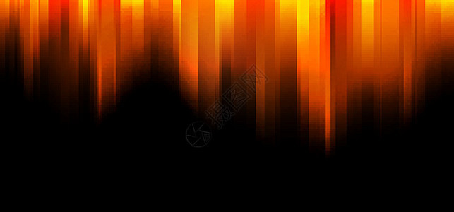 黑色背景纹理模糊了橙色和黄色梯度的抽象轮廓运动图片