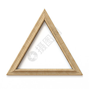 Wooden 三角形立体图框图片
