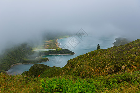 的视图风景旅行远足地标核心全景天空探索群岛蓝色图片