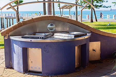 海滩公共烧烤设施(Beach)图片