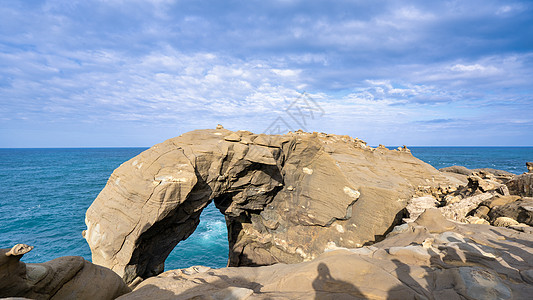 新台北 台湾旁的谢瑙基隆 大象特朗克摇滚海岸海岸线悬崖海洋神脑旅行风化冒险岩石海滩图片