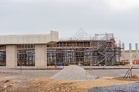 正在建造的公路过道水泥运动曲线运输基础设施建筑学城市建筑商业工程图片