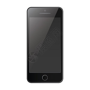 新的现实移动电话智能手机现代风格 在白色背景上孤立于一旁屏幕电讯电子导航细胞技术硬件互联网电话小样图片