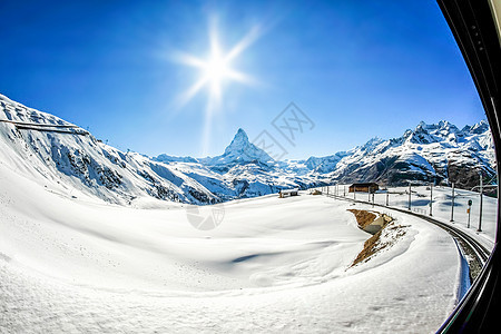 雪山的美丽景色 从T到Morenthorn峰顶冰川高山首脑全景旅行风景假期天空滑雪旅游图片