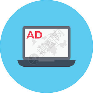 赞助屏幕互联网服务视频商业网络营销插图电脑活动背景图片