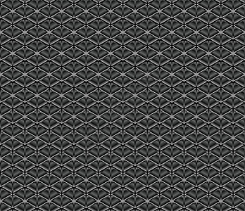 带有六边形元素矢量插图的抽象无缝模式背景工业墙纸马赛克黑色立方体奢华灰色风格商业打印图片