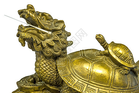 有中国海龟身材的针刺针头医疗健康工具黄铜中医治疗药品古董康复图片