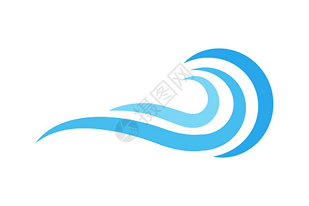 孤立的海洋水浪水矢量符号图标图片