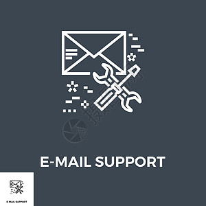 电子邮件支持热线图标商业互联网螺丝刀文档技术插图通讯办公室邮件信封图片