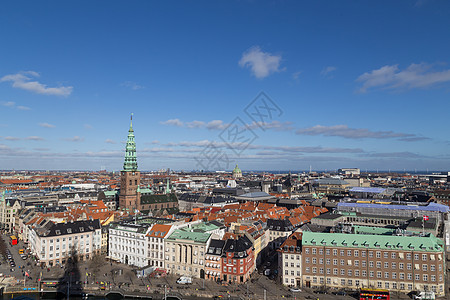 哥本哈根天线视图观光旅游建筑城市风景地平线旅行景观建筑学首都图片