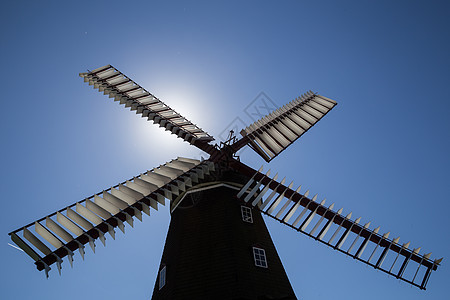 历史悠久的丹麦风车传统天空活力旅行农村历史性胜地木头风景力量图片