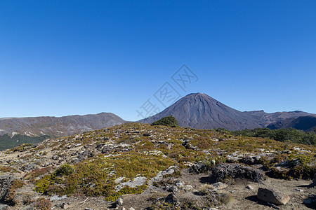 Ngaruruhoe山视图公吨高山天空旅行首脑岩石场地登山锥体风景图片