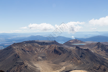 从Ngaruruhoe山顶部查看厄运登山电路远足首脑公吨风景顶峰公园旅游图片