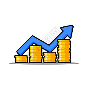金币涨价蓝图技术图表投资金融数据利润现金商业金子办公室图片