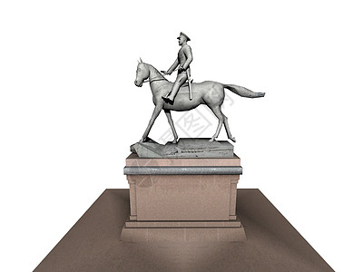 作为纪念碑在基地上的高马术雕像马术统治者皇帝金属石头尾巴图片
