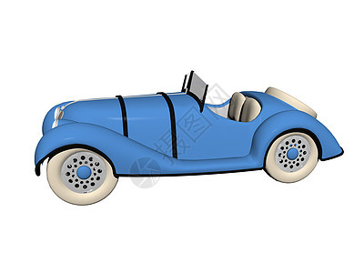 蓝色经典汽车作为敞篷车驾驶兜帽车轮格栅座位摩托车运动赛车乐趣跑车图片