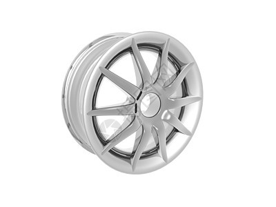 汽车闪亮的铝环轮辋力学零件圆形辐条车轮金属钢圈配件图片